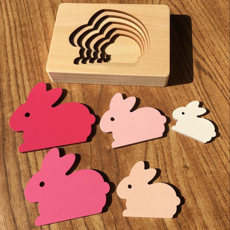 3D Animal Shaped Wooden Puzzle Toy