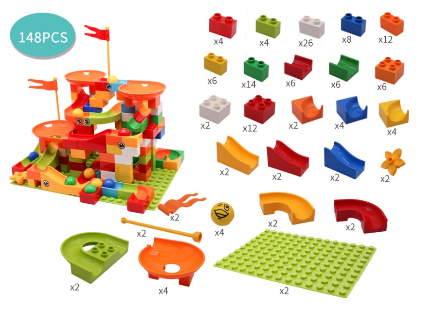 Racing Track Building Blocks Set